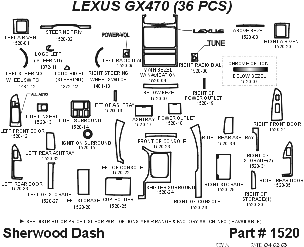 LEXUS GX460/GX470 Interior Dash Trim Kits For LEXUS GX470 Year(s) 2003-2007 Lexus Gx470 Interior. LEXUS GX460/GX470 Interior Dash Trim Kits For LEXUS GX470 Year(s) 2003-2007